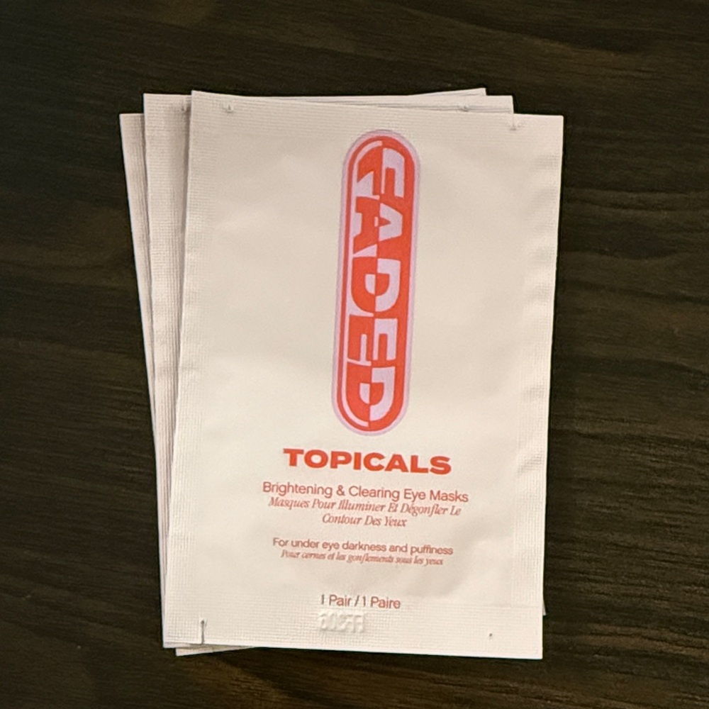 Topicals Faded Brightening Under Eye Masks - 3 Pairs